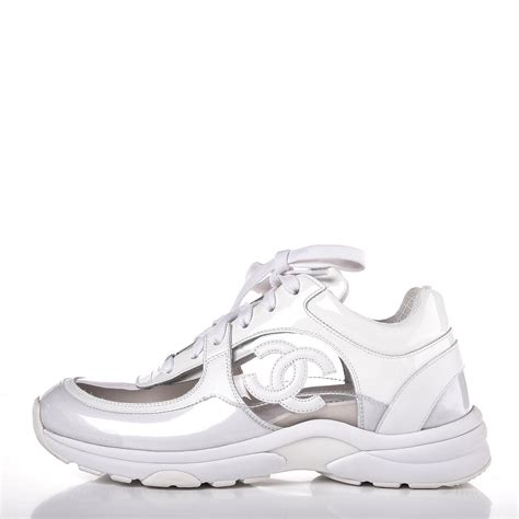 chanel white sneakers clear|Chanel white sneakers nordstrom.